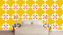 Zoomed Yellow Pattern Wallpaper
