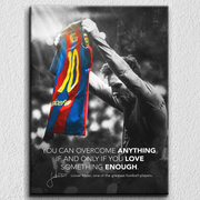 Messi Typography Wall Art