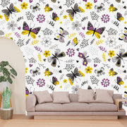 Yellow Butterfly Wallpaper