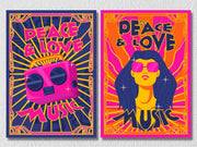 Psychedelic Wall Art, Set Of 2