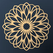 Laser Cutting Mandala Golden Ceiling
