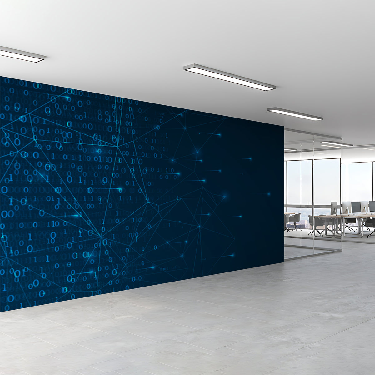 Futuristic Digital Wallpaper