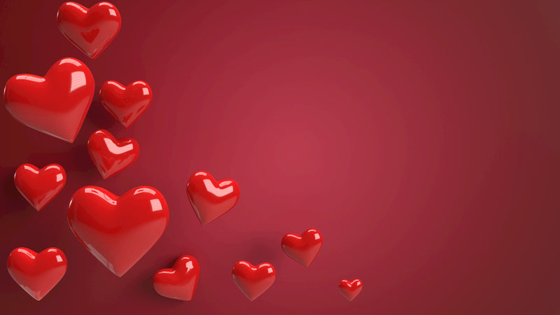 Red Shiny Heart Wallpaper