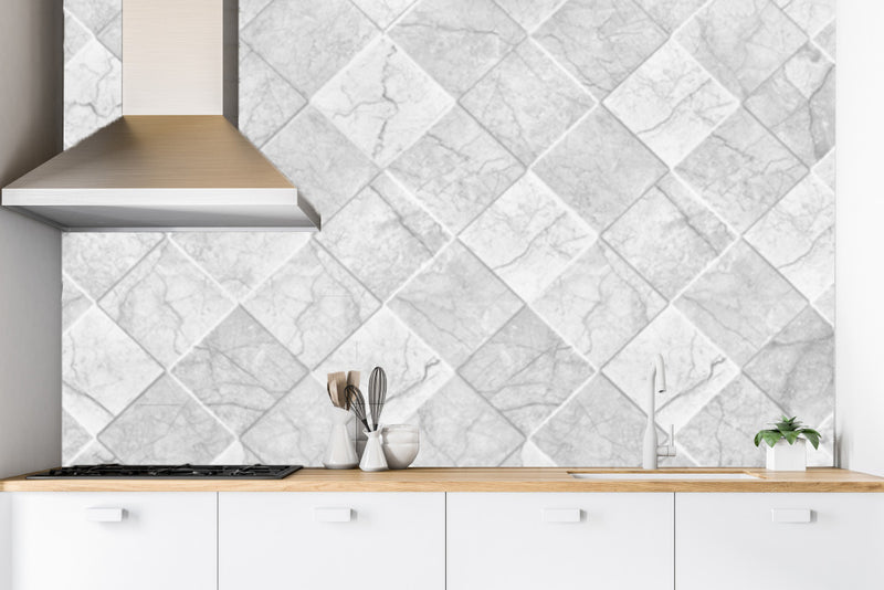 Beautiful Kitchen Tiles Pattern Customised Wallpaper