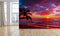 Purple Sunset Beautiful Ocean Beach Wallpaper