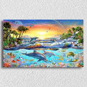 Marine Island Scenery Canvas