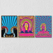 Psychedelic Wall Art, Set Of 3