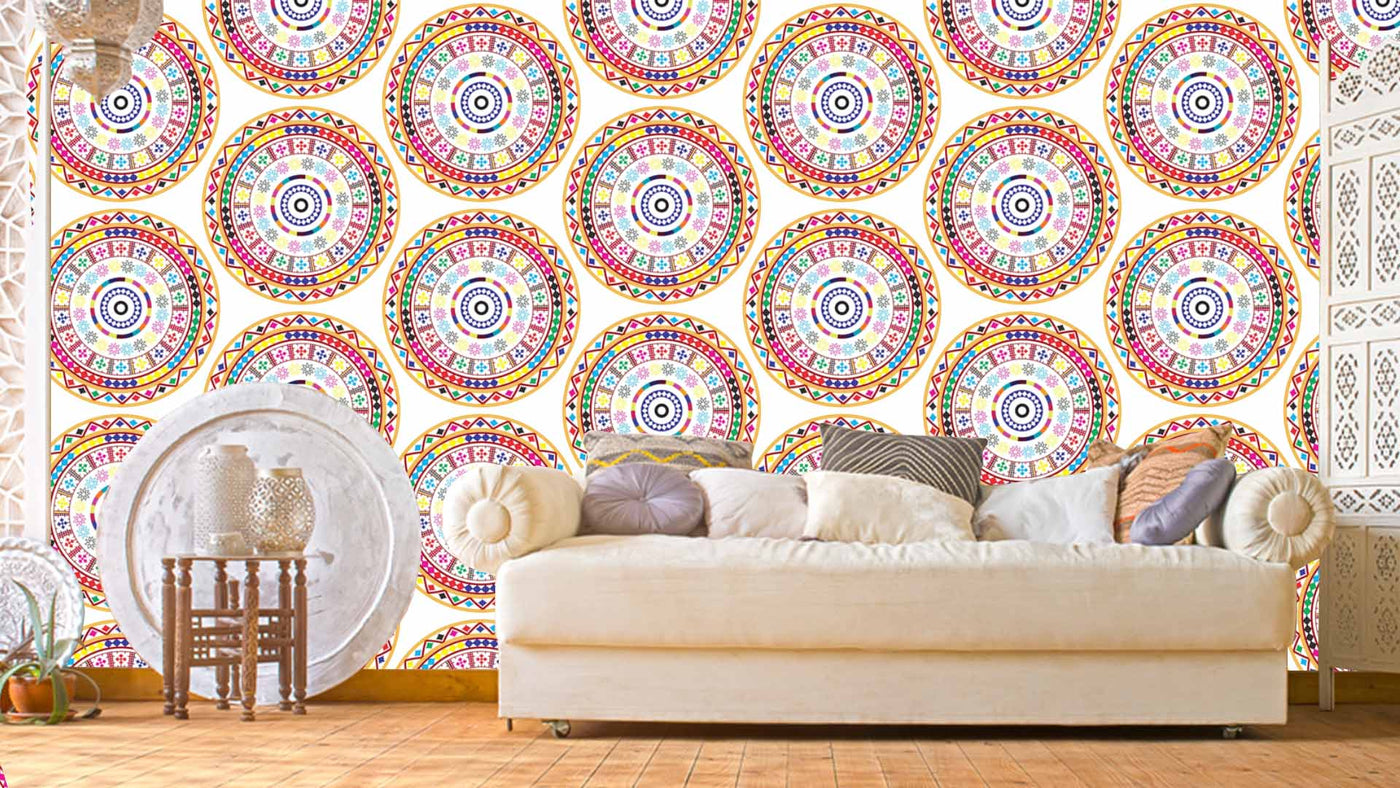 Circle Mandala Pattern Wallpaper