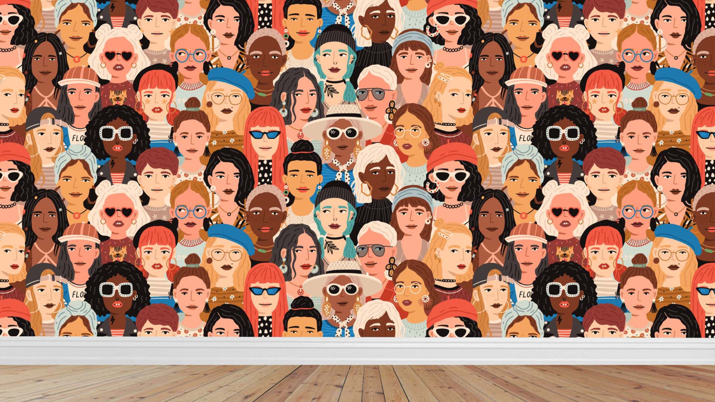 Crowd Of Women Wallpaper