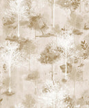 Silver Tree Stensil Wallpaper