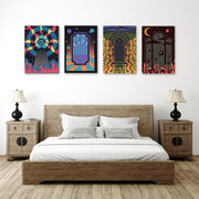 Psychedelic Wall Art, Set Of 4