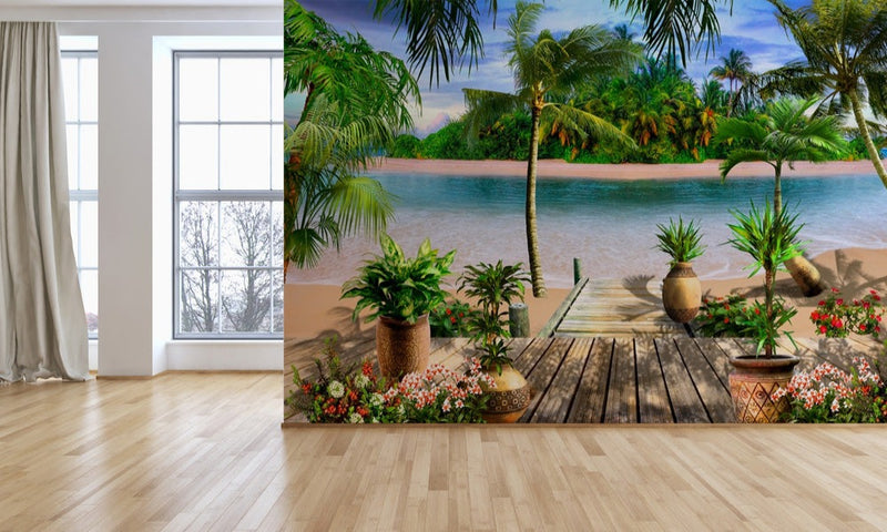 Nature Beach Tropical Wallpaper