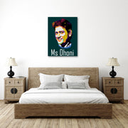 M S Dhoni Wall Art