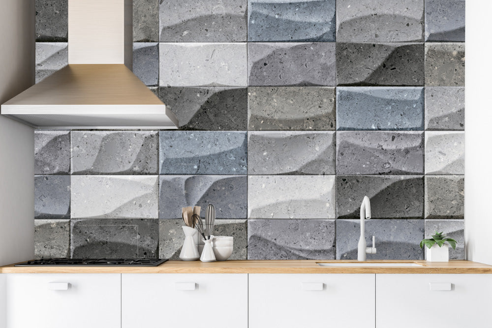 Beautiful Kitchen Tiles Pattern Customised Wallpaper