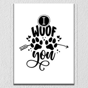 I woof You Wall Art