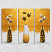Modern Flower Vase Canvas Set Of 3