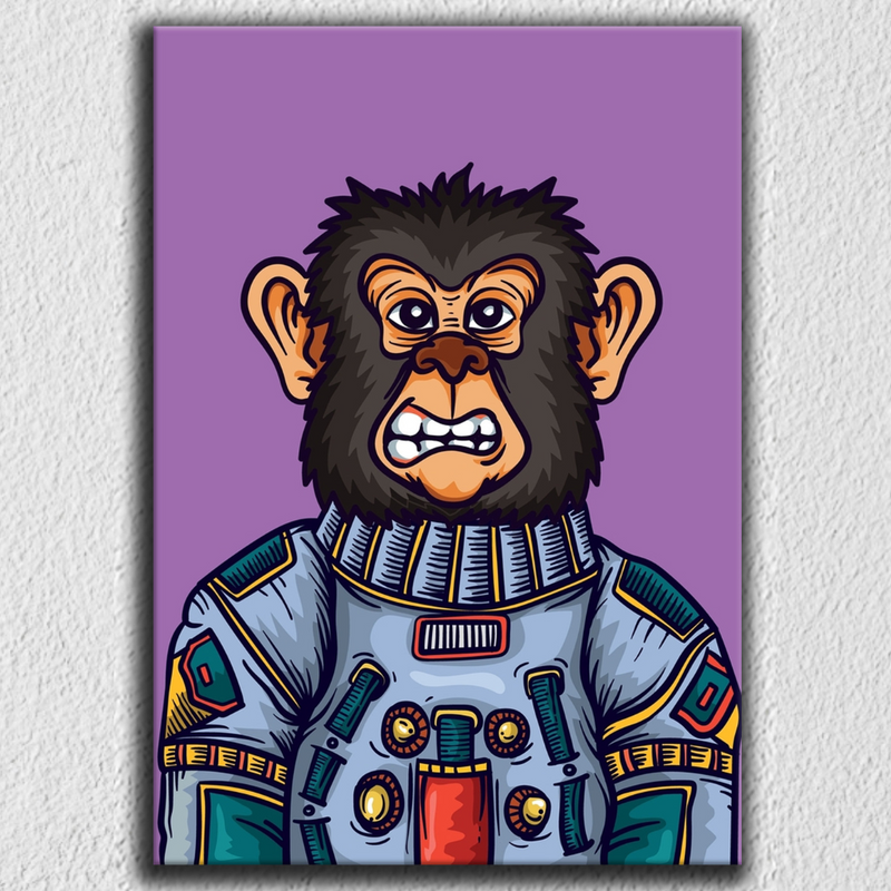 Monkey Astronaut Art