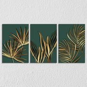 Tropical Leaf Canvas Set Of 3