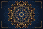 Mandala Yoga Room Ceiling Wallpaper