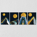 Gold Mountain Background, Set Of 4