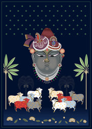 Modern Pichwai Art Wallpaper