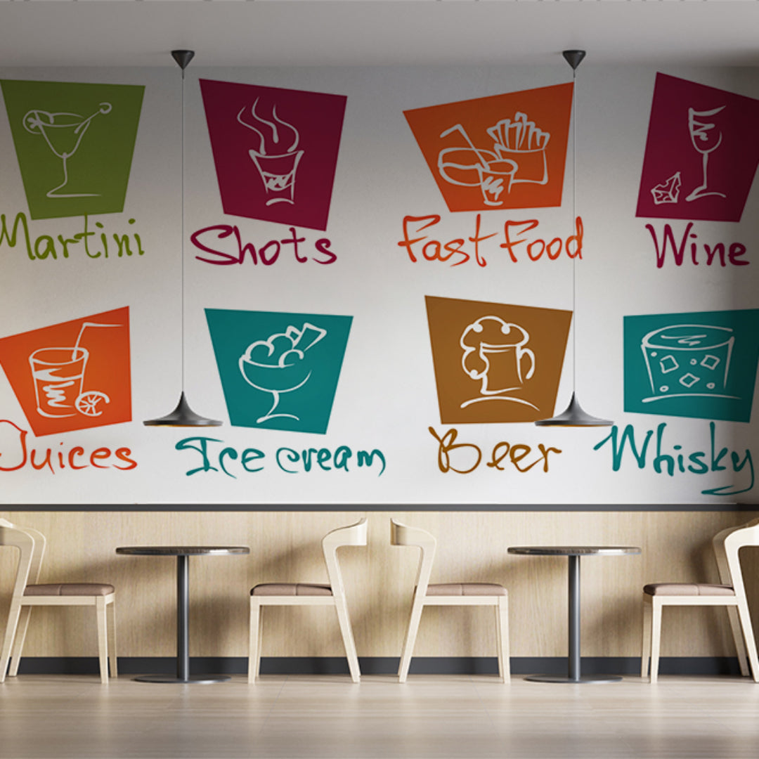 Colourful Menue Customize Wallpaper