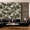 Green Abstract tiles Customised Wallpaper