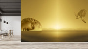 Golden Sea Antique Wallpaper