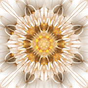 Yellow Golden Roof Ceiling Wallpaper