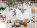 Lavender Flowers On Branches Customized Wallpaper
