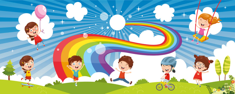 Rainbow School Wallpaper