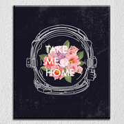 Astronaut Take Me Home Canvas