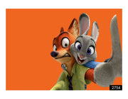 Rabit and Fox for Kids wall covering