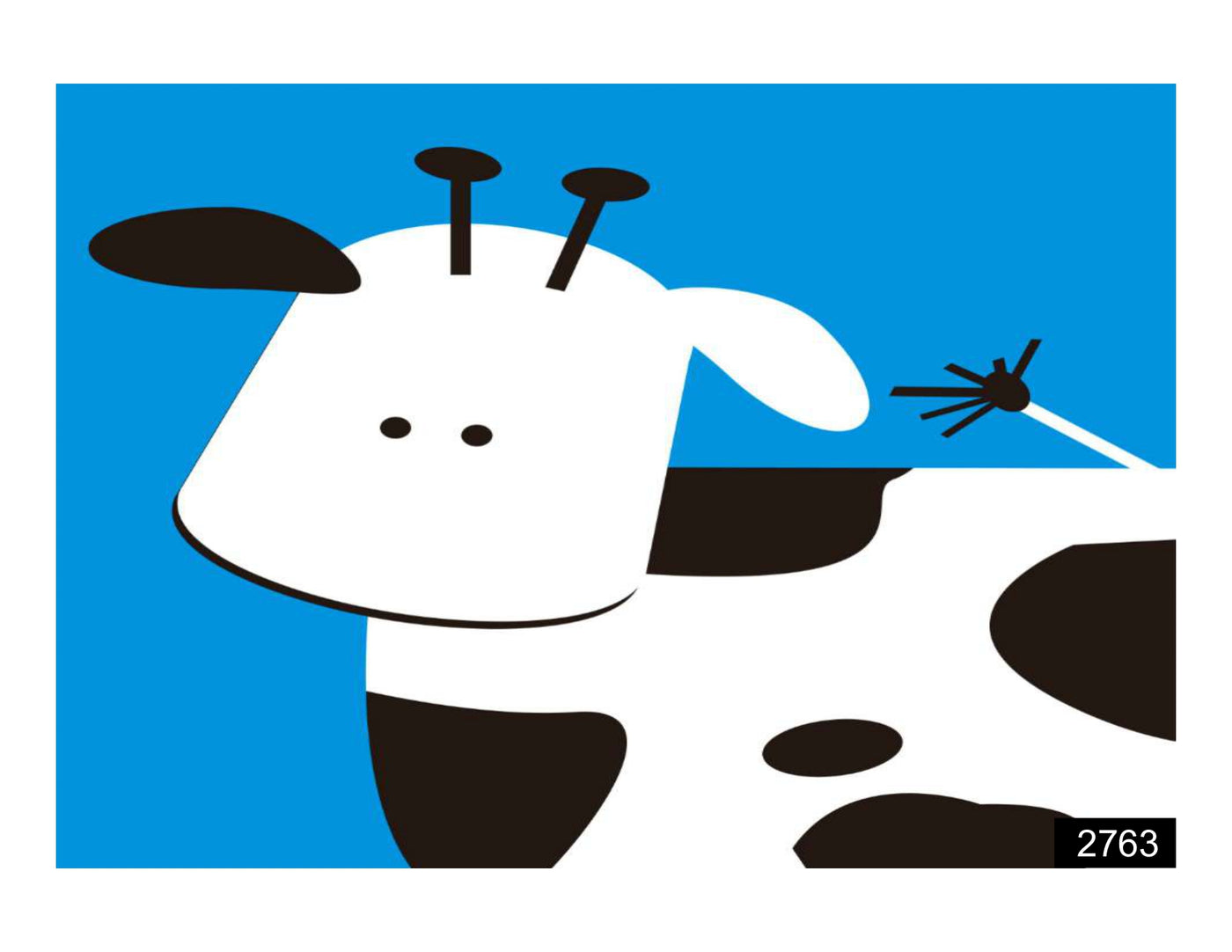White Cow wall covering