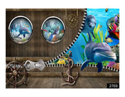 Blue Whale wall covering