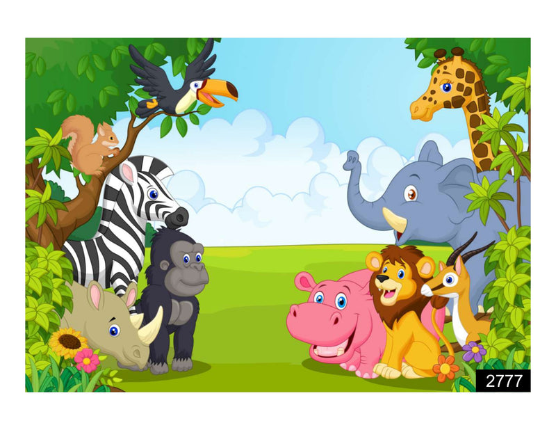 Animals Friendship wall covering