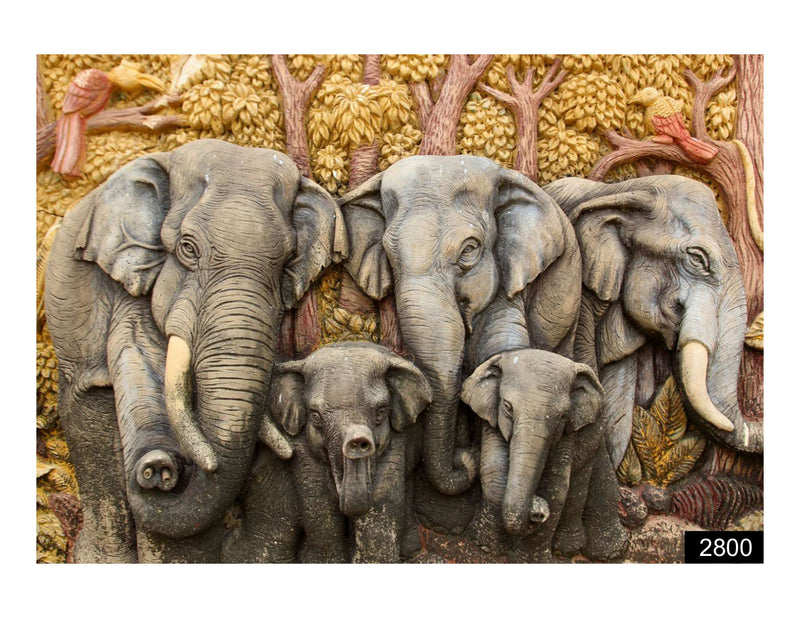Elephant army Wallpaper for wall