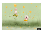 Pink Bunny Wallpaper for wall