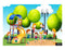 Kids in Park Wallpaper for wall
