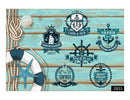 Sea Badges Wallpaper for wall