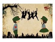 Childrens Dancing Wallpaper for wall