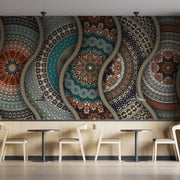 Mandala Style Textile Wallpaper