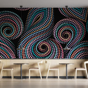 Mandala Dotted Design Black Wallpaper