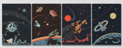 Space Wall Art, Set Of 4
