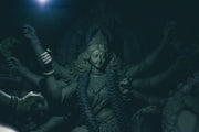 Durga Statue Self Adhesive Sticker Poster