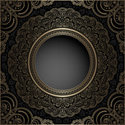 3D Black Pattern Ceiling