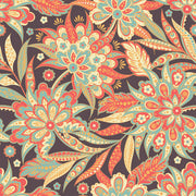 Orange And Yellow Floral Self Adhesive Sticker For Cabinet