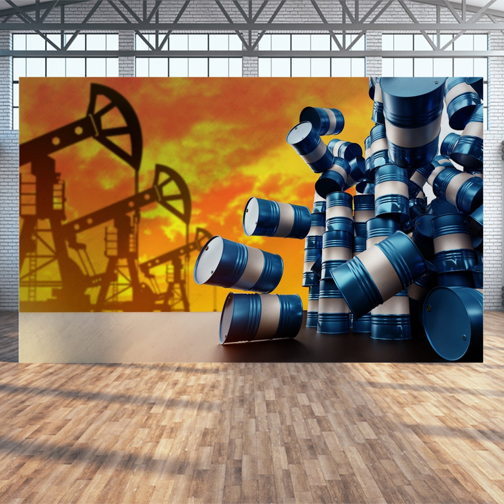 Metal Oil Barrel Wallpaper