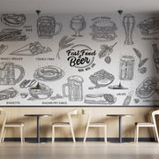 Fast Food And Beer Customize Wallpaper