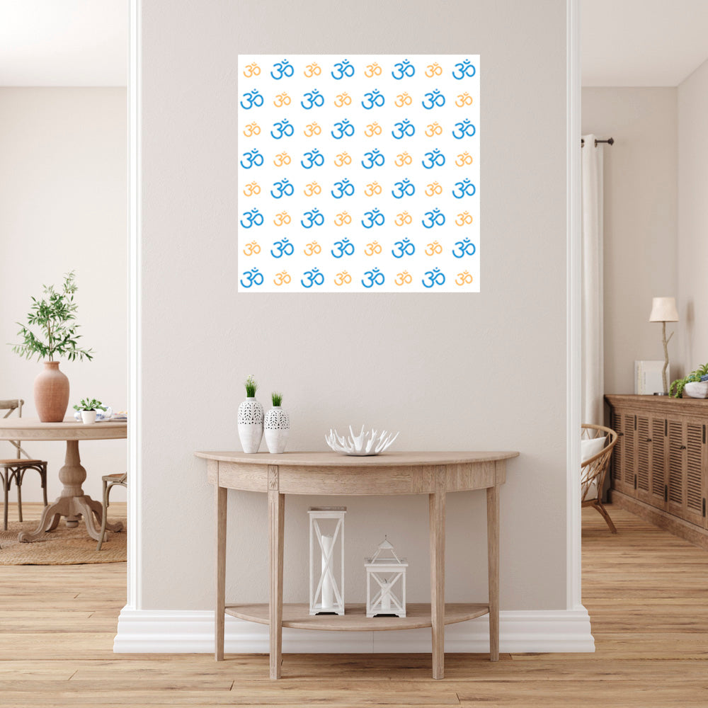 Om Self Adhesive Sticker Poster